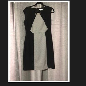 Black and plaid dress